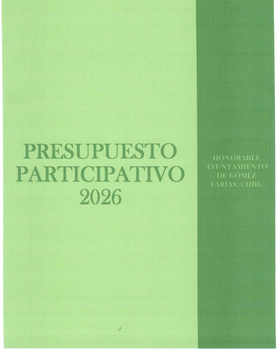 Presupuesto Participativo 2026